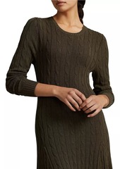 Ralph Lauren: Polo Cable-Knit Cotton-Blend Sweaterdress
