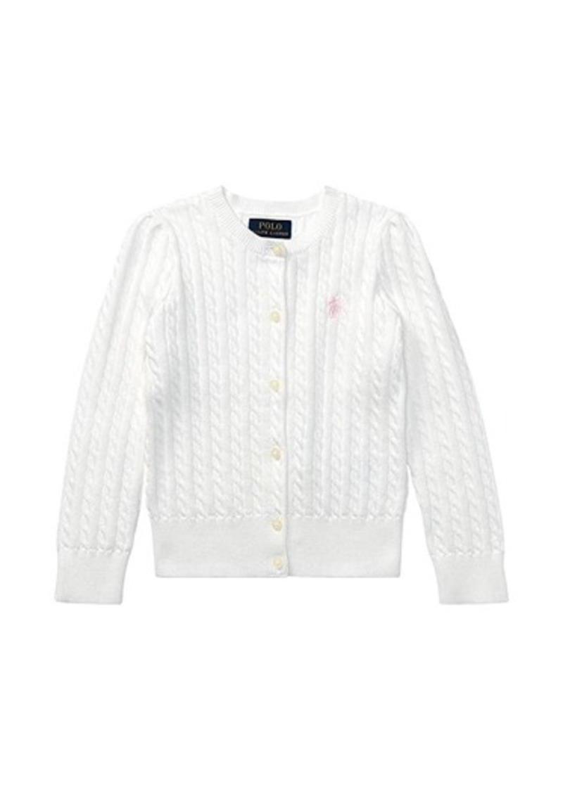 Ralph Lauren: Polo Cable Knit Cotton Cardigan (Toddler)