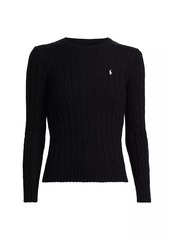 Ralph Lauren: Polo Cable-Knit Cotton Crewneck Sweater