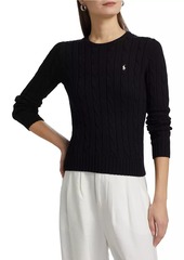 Ralph Lauren: Polo Cable-Knit Cotton Crewneck Sweater