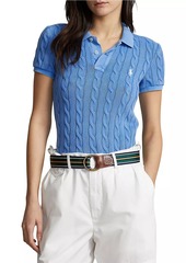 Ralph Lauren: Polo Cable-Knit Polo Shirt