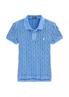 Ralph Lauren: Polo Cable-Knit Polo Shirt