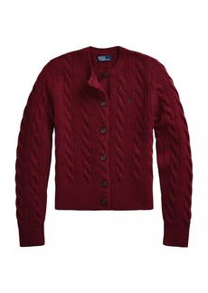 Ralph Lauren: Polo Cable-Knit Wool & Cashmere Cardigan