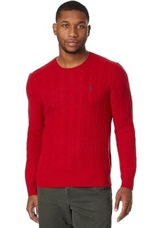Ralph Lauren Polo Cable-Knit Wool-Cashmere Sweater