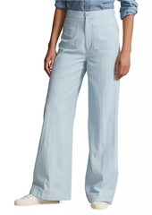 Ralph Lauren: Polo Chambray Wide-Leg Pants