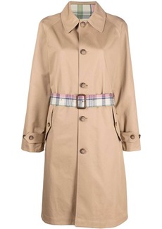Ralph Lauren: Polo check-belt cotton trench coat
