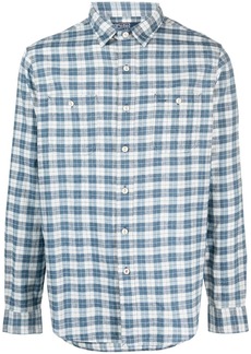 Ralph Lauren Polo check-pattern linen-blend shirt