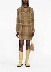 Ralph Lauren: Polo checked intarsia-knit skirt