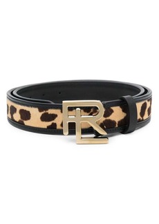 Ralph Lauren cheetah-print leather belt