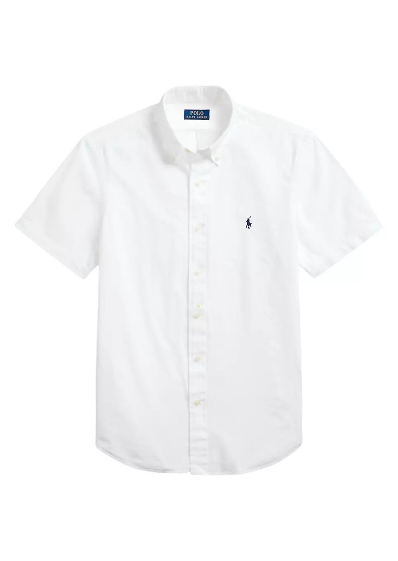 Ralph Lauren Polo Classic-Fit Cotton Seersucker Short-Sleeve Shirt