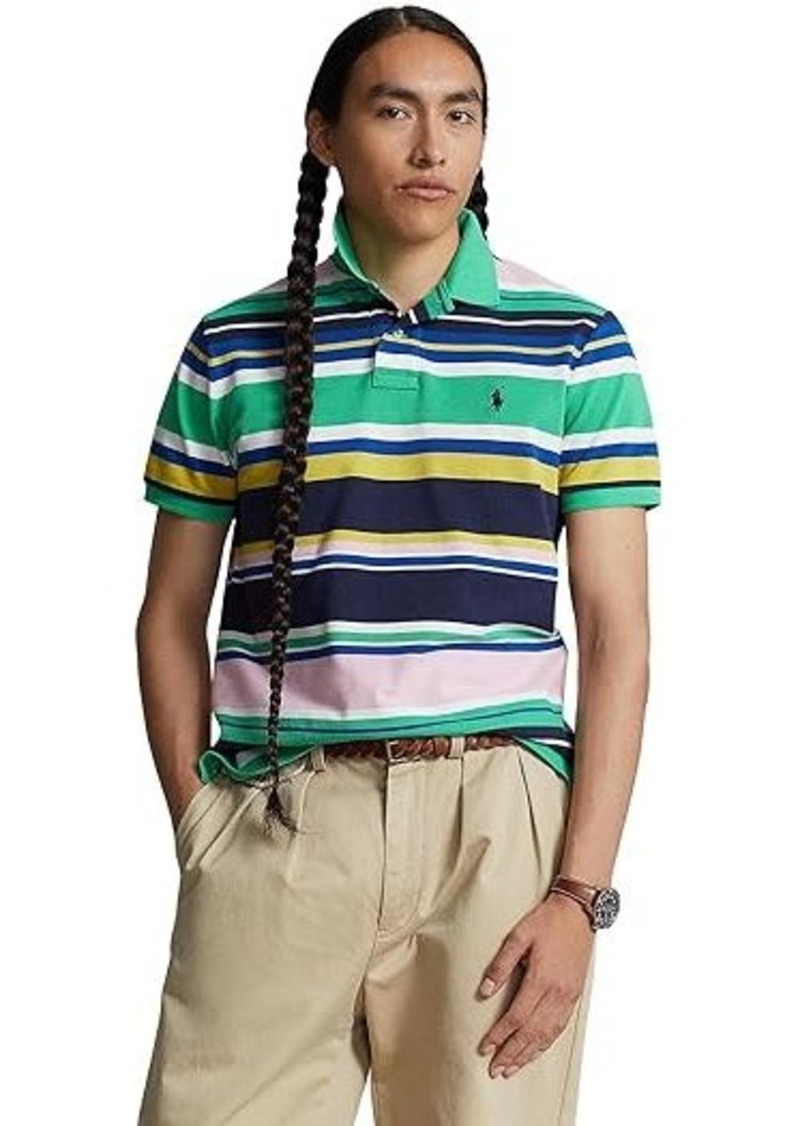 Ralph Lauren Polo Classic Fit Striped Mesh Polo Shirt