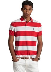 Ralph Lauren Polo Classic Fit Striped Mesh Polo Short Sleeve Shirt