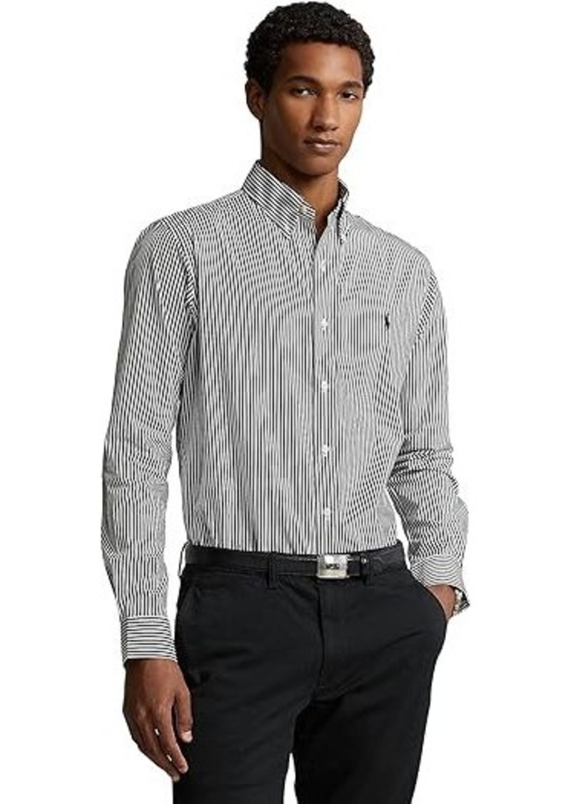 Ralph Lauren Polo Classic Fit Striped Stretch Poplin Shirt