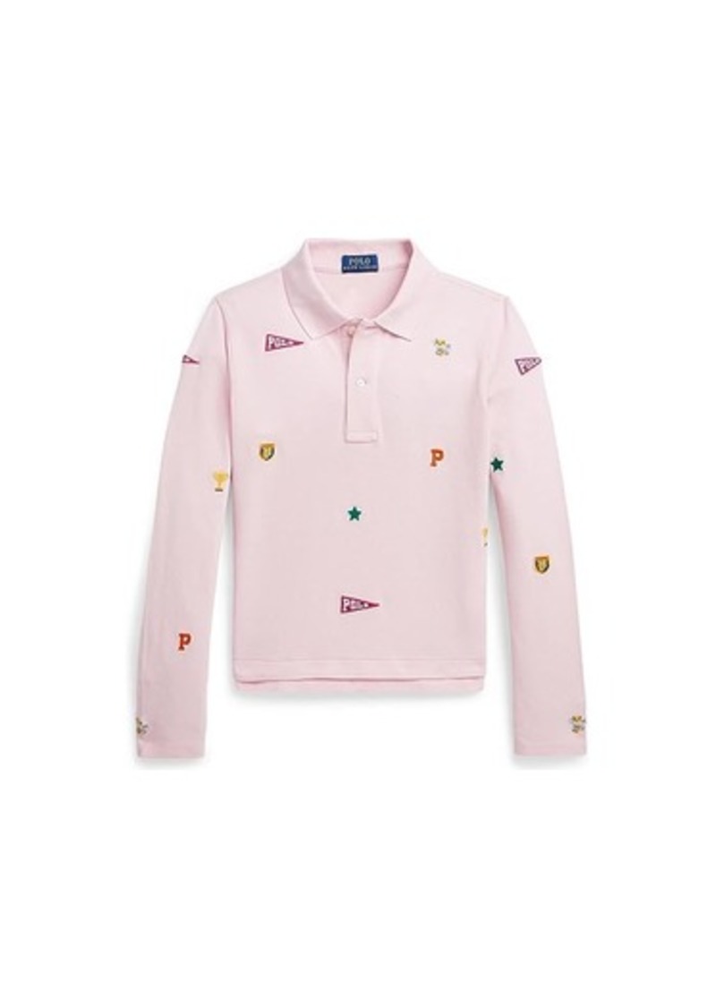 Ralph Lauren: Polo Collegiate-Icon Mesh Polo Shirt (Big Kids)