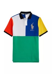 Ralph Lauren Polo Colorblocked Mesh Polo Shirt