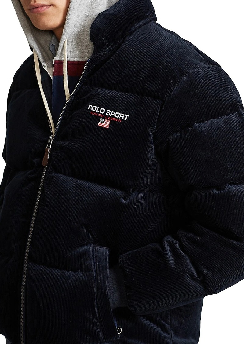 polo sport corduroy down jacket