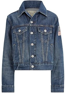 Ralph Lauren: Polo Cotton Denim Trucker Jacket (Big Kids)