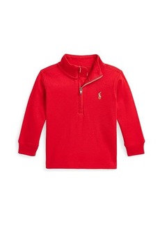 Ralph Lauren: Polo Cotton Interlock Quarter-Zip Pullover (Infant)