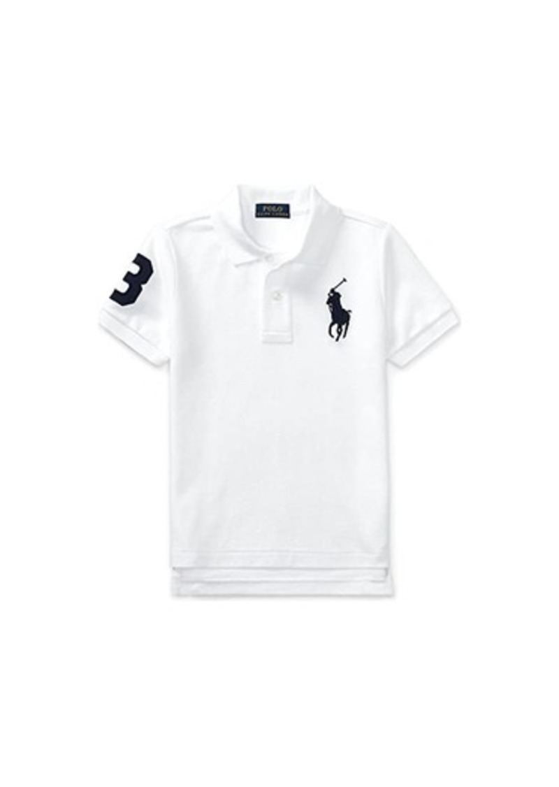 Ralph Lauren: Polo Big Pony Cotton Mesh Polo Shirt (Toddler)