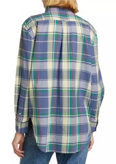 Ralph Lauren: Polo Cotton Plaid Oversized Shirt