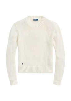 Ralph Lauren: Polo Cotton Shaker-Stitch Sweater