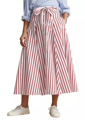 Ralph Lauren: Polo Cotton Striped Midi Skirt