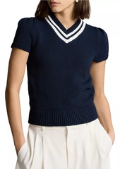 Ralph Lauren: Polo Cricket Varsity Stripe Cotton Sweater