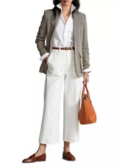 Ralph Lauren: Polo Cropped Stretch-Cotton Wide-Leg Pant