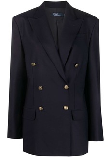 Ralph Lauren: Polo double-breasted wool-blend blazer