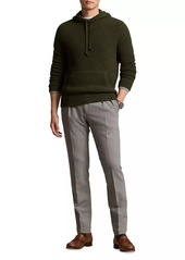 Ralph Lauren Polo Easy-Care Cashmere Waffle-Knit Hoodie