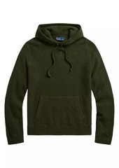 Ralph Lauren Polo Easy-Care Cashmere Waffle-Knit Hoodie