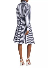 Ralph Lauren: Polo Ela Belted Stripe Cotton Shirtdress