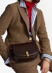 Ralph Lauren: Polo embossed leather crossbody bag