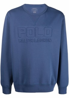 Ralph Lauren Polo embossed logo-lettering sweatshirt