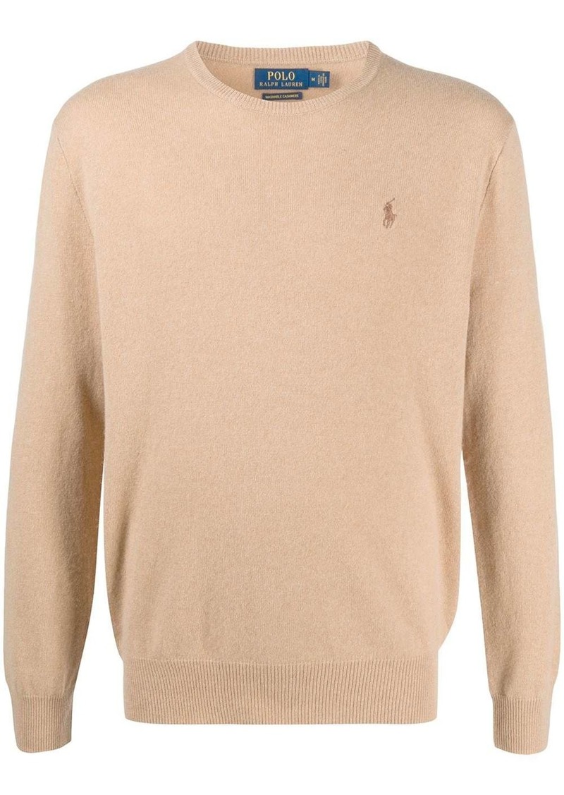 Ralph Lauren Polo embroidered logo cashmere pullover