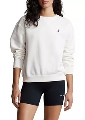 Ralph Lauren: Polo Embroidered Logo Fleece Crewneck Sweatshirt