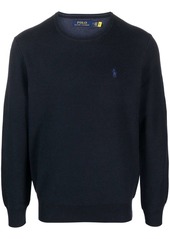 Ralph Lauren Polo embroidered-logo long-sleeve cotton jumper