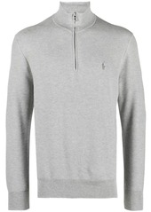 Ralph Lauren Polo embroidered-logo quarter-zip sweatshirt