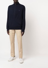 Ralph Lauren Polo embroidered-logo zip-up cardigan