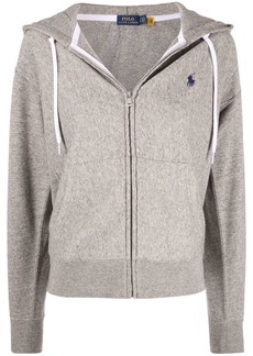 Ralph Lauren: Polo embroidered-logo zip-up hoodie