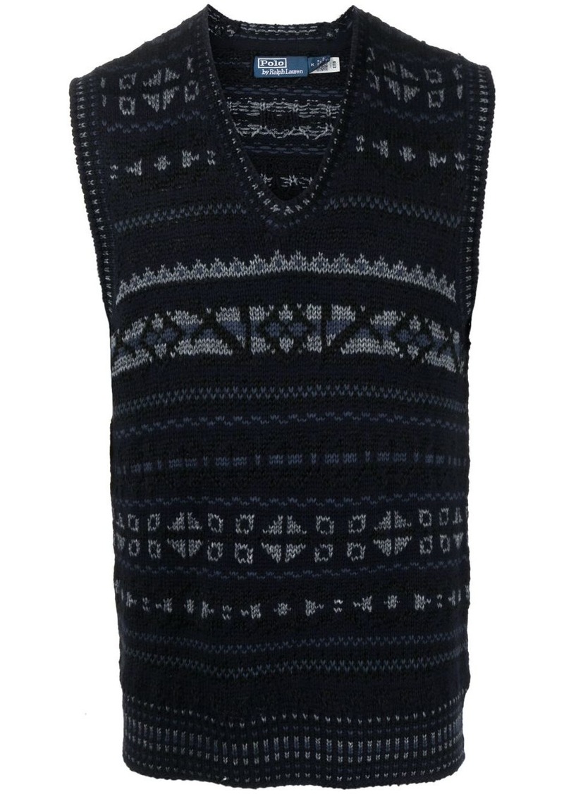 Ralph Lauren Polo Fair Isle intarsia-knit vest