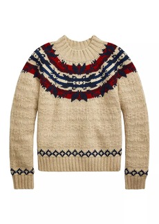 Ralph Lauren: Polo Fair Isle-Style Wool-Cotton Sweater