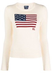 Ralph Lauren: Polo flag-intarsia cotton jumper