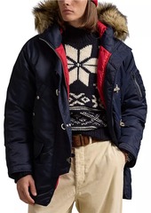 Ralph Lauren Polo Flight Twill Hooded Down Coat