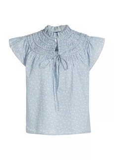 Ralph Lauren: Polo Floral Cotton Voile Short-Sleeve Blouse