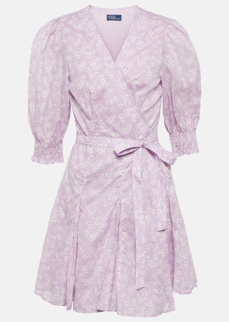Ralph Lauren: Polo Polo Ralph Lauren Floral cotton wrap minidress
