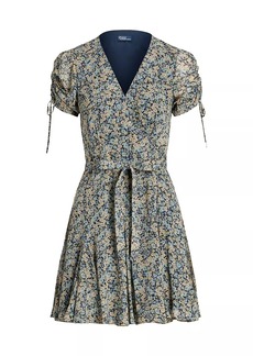 Ralph Lauren: Polo Floral Georgette Wrap Minidress