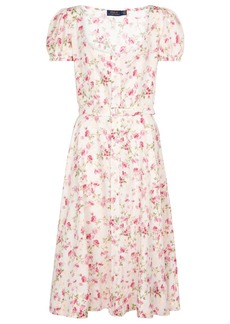 Ralph Lauren: Polo Floral linen midi dress