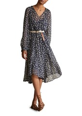 Ralph Lauren: Polo Floral Print Blouson-Sleeve Dress