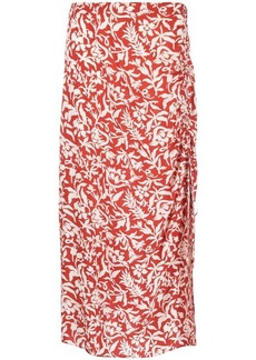 Ralph Lauren: Polo floral print midi skirt